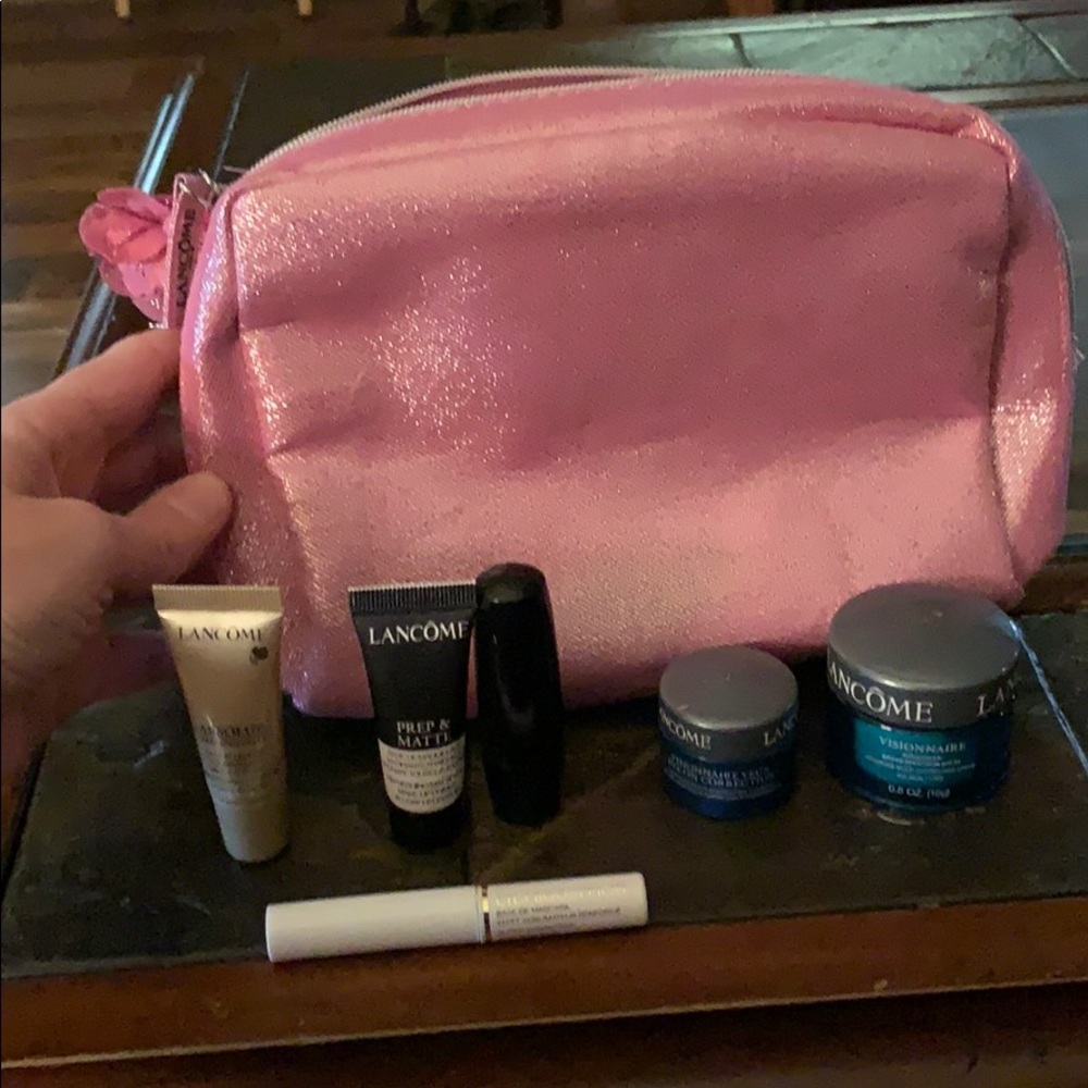Lancôme make up bag with sample size products